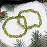 Olivine nugget bracelet