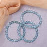 Aquamarine bracelet made of beads 8 mm