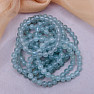 Aquamarine bracelet made of beads 8 mm