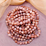 Moonstone orange bracelet beads 8 mm