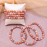 Moonstone orange bracelet beads 8 mm