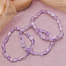 Amethyst lavender bracelet made of tumbled stones