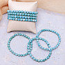 Larimar bead bracelet 6 mm