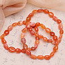 Carnelian bracelet made of tumbled stones