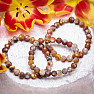 Fire agate bracelet matte beads