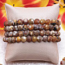 Fire agate bracelet matte beads