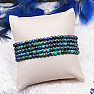 Azurite and malachite bracelet beads 4 mm