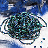 Azurite and malachite bracelet beads 4 mm