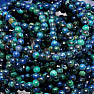 Azurite and malachite bracelet beads 4 mm