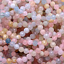 Morganite - beryl pink emerald bracelet A quality cut beads