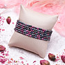 Sapphire and ruby bracelet extra AA quality cut beads