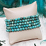 Turquoise beaded bracelet A quality 6 mm