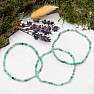 Emerald bracelet extra AA quality cut beads 3 mm