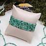 Emerald bracelet extra AA quality cut beads 3 mm