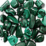 Malachite tumbled pendant