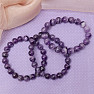 Amethyst chevron bead bracelet 10mm