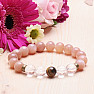 Sun stone, crystal and tiger eye bracelet RB Design 123