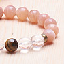 Sun stone, crystal and tiger eye bracelet RB Design 123