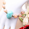 Sunstone, amazonite and jade bracelet RB Design 86