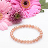 Sunstone bracelet made of beads 6 mm