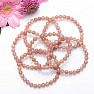 Sunstone bracelet made of beads 6 mm