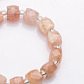 Sunstone cut and seed beads bracelet RB Design 135