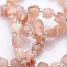 Sunstone cut and seed beads bracelet RB Design 135