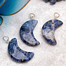 Sodalite crescent moon pendant