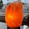 Electric salt lamp made of Himalayan salt 24 to 35 kg on a base