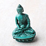 Buddha with a vase of Amrita green figurine