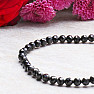 Spinel black bracelet extra AA quality cut beads