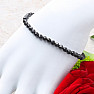 Spinel black bracelet extra AA quality cut beads