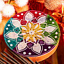 Talc stand for incense sticks Flower mandala