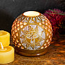 Gold Sun Tealight Candle Holder