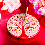 Tree of life with hearts talc stand for incense sticks