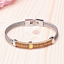 Watch Band stainless steel bracelet in gold and silver color