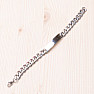 Bracelet Curb style stainless steel color silver 20.5 cm