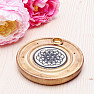 Stand for incense sticks and cones round Flower of life