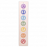 Chakra stand with chakra symbols on incense sticks