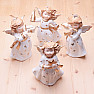 Porcelain candlestick for tea candles White angel with a star 22 cm