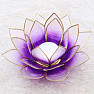 Purple lotus candlestick