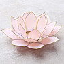 Pink lotus candlestick