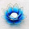 Candle light blue lotus