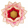 Pink and white lotus candlestick Extra