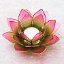 Green-pink lotus candlestick