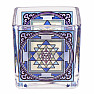 Shri Yantra glass candlestick for tea candles