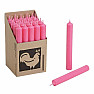 Paraffin table candle pink 18 cm