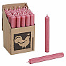 Paraffin table candle old pink 18 cm