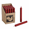 Paraffin table candle dark red 18 cm