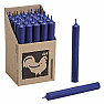 Paraffin table candle dark blue 18 cm